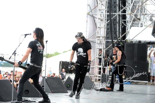 Pretty Boy Floyd at Rock the Bayou grounds Houston, TX on September 1, 2008 &mdash; concert photo by Wayne Dennon