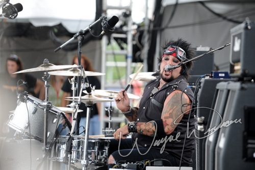 Pretty Boy Floyd at Rock the Bayou grounds Houston, TX on September 1, 2008 &mdash; concert photo by Wayne Dennon