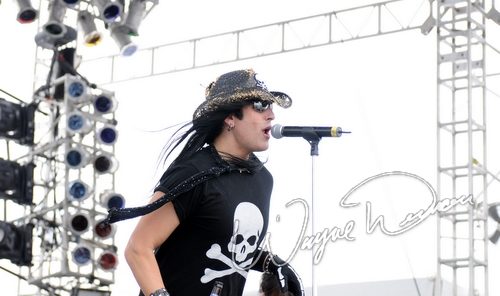 Pretty Boy Floyd at Rock the Bayou grounds Houston, TX on September 1, 2008 &mdash; concert photo by Wayne Dennon