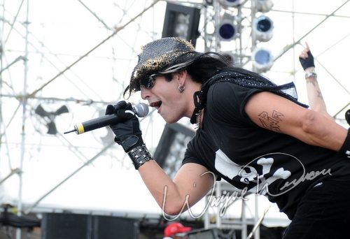Pretty Boy Floyd at Rock the Bayou grounds Houston, TX on September 1, 2008 &mdash; concert photo by Wayne Dennon