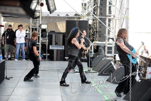 Lillian Axe at Rock the Bayou grounds Houston, TX on August 31, 2008 &mdash; concert photo by Wayne Dennon