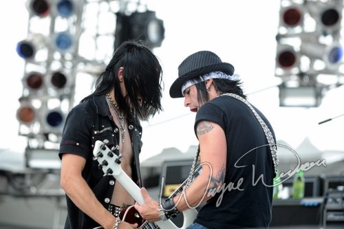 Bang Tango at Rock the Bayou grounds Houston, TX on September 1, 2008 &mdash; concert photo by Wayne Dennon