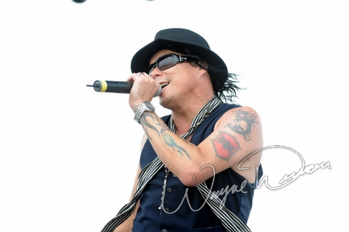 Bang Tango at Rock the Bayou grounds Houston, TX on September 1, 2008 &mdash; concert photo by Wayne Dennon