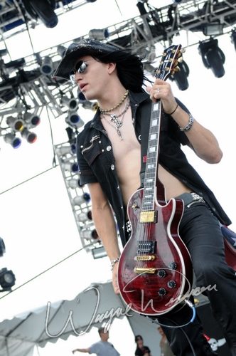Bang Tango at Rock the Bayou grounds Houston, TX on September 1, 2008 &mdash; concert photo by Wayne Dennon