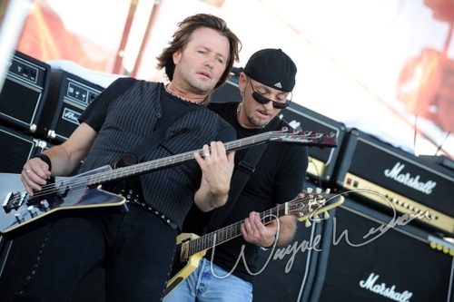 Black N Blue at Rock the Bayou grounds Houston, TX on August 31, 2008 &mdash; concert photo by Wayne Dennon