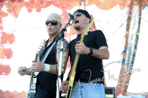 Black N Blue at Rock the Bayou grounds Houston, TX on August 31, 2008 &mdash; concert photo by Wayne Dennon
