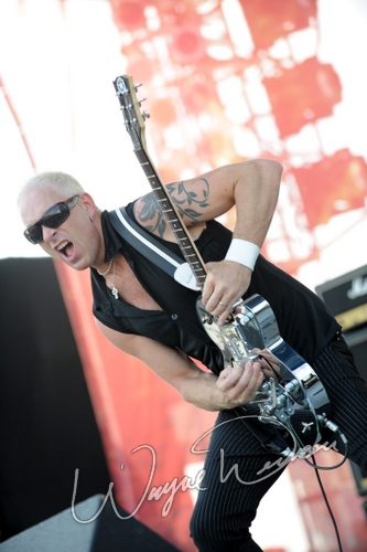 Black N Blue at Rock the Bayou grounds Houston, TX on August 31, 2008 &mdash; concert photo by Wayne Dennon