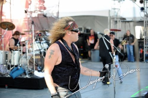Black N Blue at Rock the Bayou grounds Houston, TX on August 31, 2008 &mdash; concert photo by Wayne Dennon