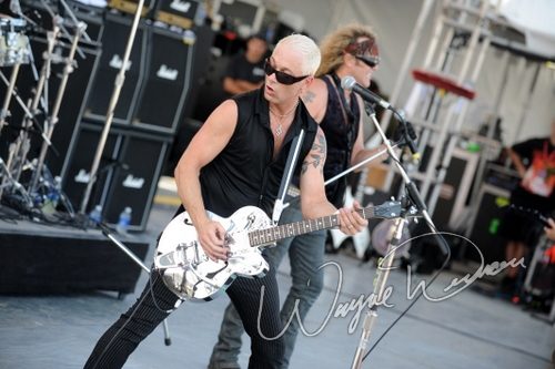 Black N Blue at Rock the Bayou grounds Houston, TX on August 31, 2008 &mdash; concert photo by Wayne Dennon