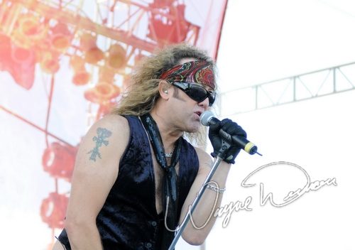 Black N Blue at Rock the Bayou grounds Houston, TX on August 31, 2008 &mdash; concert photo by Wayne Dennon