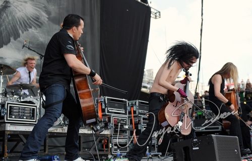 Apocalyptica at Columbus Crew Stadium Columbus, OH on May 23, 2010 &mdash; concert photo by Wayne Dennon