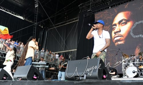 Damian Marley & Nas at Bonnaroo Manchester, TN on June 11, 2010 &mdash; concert photo by Wayne Dennon