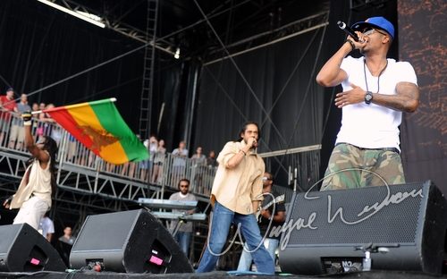 Damian Marley & Nas at Bonnaroo Manchester, TN on June 11, 2010 &mdash; concert photo by Wayne Dennon
