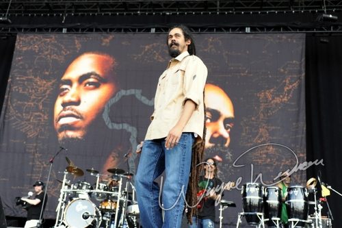 Damian Marley & Nas at Bonnaroo Manchester, TN on June 11, 2010 &mdash; concert photo by Wayne Dennon