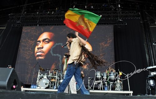 Damian Marley & Nas at Bonnaroo Manchester, TN on June 11, 2010 &mdash; concert photo by Wayne Dennon