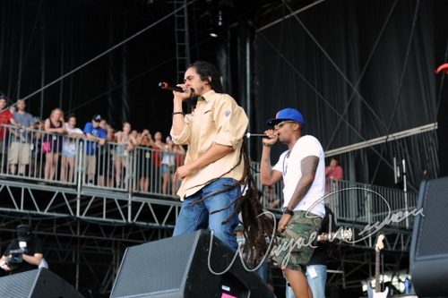 Damian Marley & Nas at Bonnaroo Manchester, TN on June 11, 2010 &mdash; concert photo by Wayne Dennon