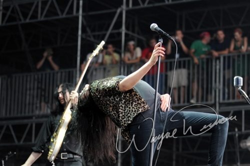 The Dead Weather at Bonnaroo Manchester, TN on June 12, 2010 &mdash; concert photo by Wayne Dennon