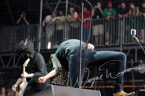The Dead Weather at Bonnaroo Manchester, TN on June 12, 2010 &mdash; concert photo by Wayne Dennon