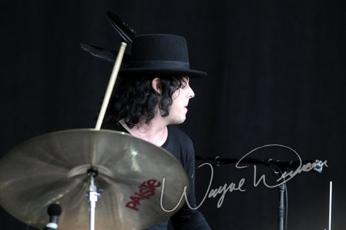 The Dead Weather at Bonnaroo Manchester, TN on June 12, 2010 &mdash; concert photo by Wayne Dennon