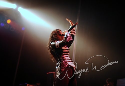 Lacuna Coil at Catch the Fever festival grounds Pryor, OK on May 30, 2010 &mdash; concert photo by Wayne Dennon