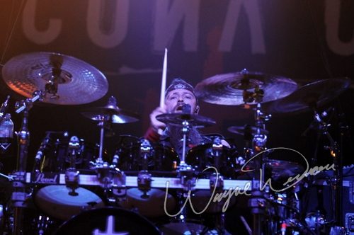 Lacuna Coil at Catch the Fever festival grounds Pryor, OK on May 30, 2010 &mdash; concert photo by Wayne Dennon