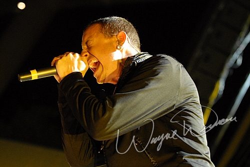 Linkin Park at Verizon Wireless Music Center Noblesville, IN on August 31, 2007 &mdash; concert photo by Wayne Dennon