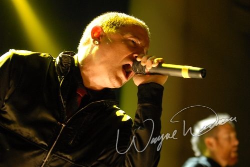 Linkin Park at Verizon Wireless Music Center Noblesville, IN on August 31, 2007 &mdash; concert photo by Wayne Dennon