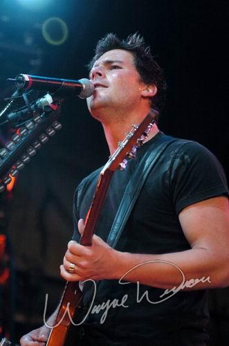 Nickelback at Riverbend Music Center Cincinnati, OH on July 7, 2004 &mdash; concert photo by Wayne Dennon