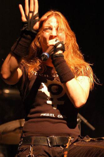 Arch Enemy at Bogart's Cincinnati, OH on November 2, 2003 &mdash; concert photo by Wayne Dennon