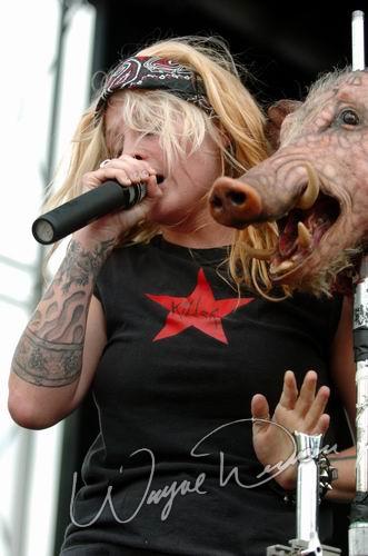Otep at Ozzfest Columbus, OH on July 20, 2004 &mdash; concert photo by Wayne Dennon