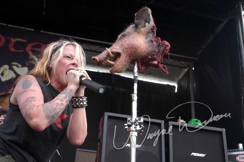 Otep at Ozzfest Columbus, OH on July 20, 2004 &mdash; concert photo by Wayne Dennon