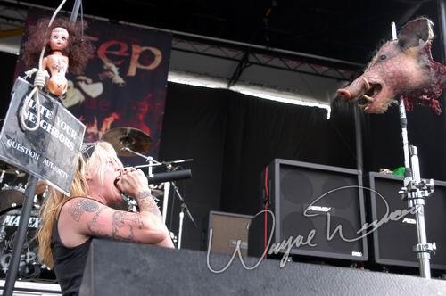 Otep at Ozzfest Columbus, OH on July 20, 2004 &mdash; concert photo by Wayne Dennon