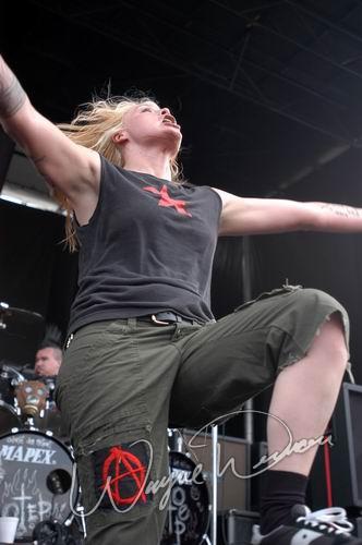 Otep at Ozzfest Columbus, OH on July 20, 2004 &mdash; concert photo by Wayne Dennon
