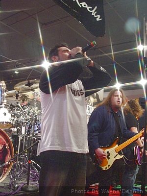 Outspoken at Ear X-Tacy Louisville, KY on February 18, 2003 &mdash; concert photo by Wayne Dennon