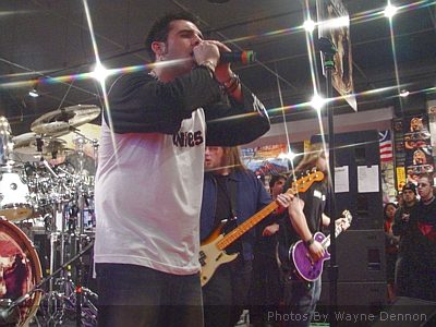 Outspoken at Ear X-Tacy Louisville, KY on February 18, 2003 &mdash; concert photo by Wayne Dennon