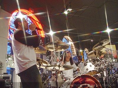 Outspoken at Ear X-Tacy Louisville, KY on February 18, 2003 &mdash; concert photo by Wayne Dennon