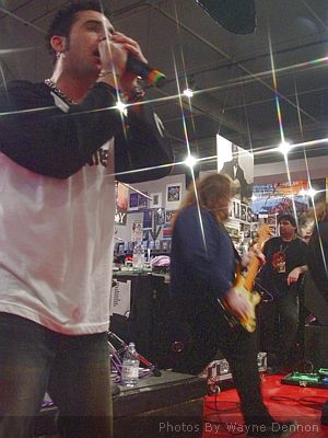 Outspoken at Ear X-Tacy Louisville, KY on February 18, 2003 &mdash; concert photo by Wayne Dennon