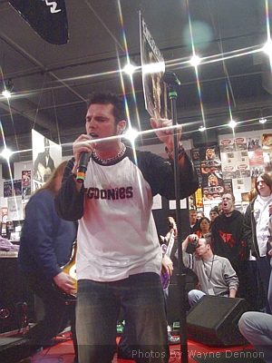 Outspoken at Ear X-Tacy Louisville, KY on February 18, 2003 &mdash; concert photo by Wayne Dennon