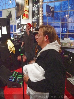 Outspoken at Ear X-Tacy Louisville, KY on February 18, 2003 &mdash; concert photo by Wayne Dennon