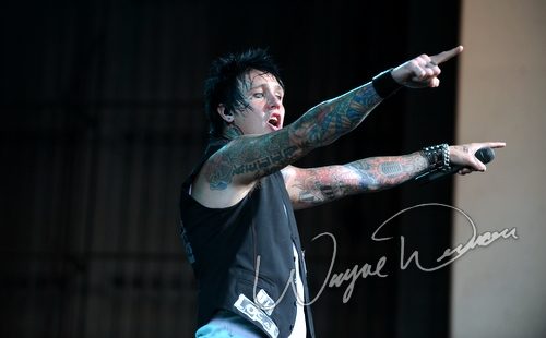 Papa Roach at Riverbend Music Center Cincinnati, OH on August 19, 2009 &mdash; concert photo by Wayne Dennon