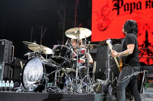 Papa Roach at Riverbend Music Center Cincinnati, OH on August 19, 2009 &mdash; concert photo by Wayne Dennon