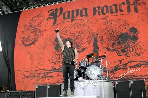 Papa Roach at Columbus Crew Stadium Columbus, OH on May 22, 2010 &mdash; concert photo by Wayne Dennon