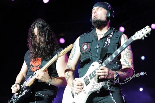 Queensryche at Rock the Bayou grounds Houston, TX on August 29, 2008 &mdash; concert photo by Wayne Dennon