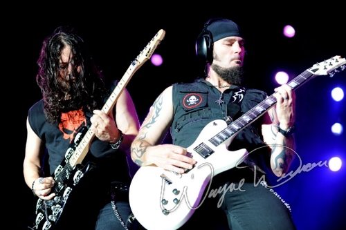 Queensryche at Rock the Bayou grounds Houston, TX on August 29, 2008 &mdash; concert photo by Wayne Dennon