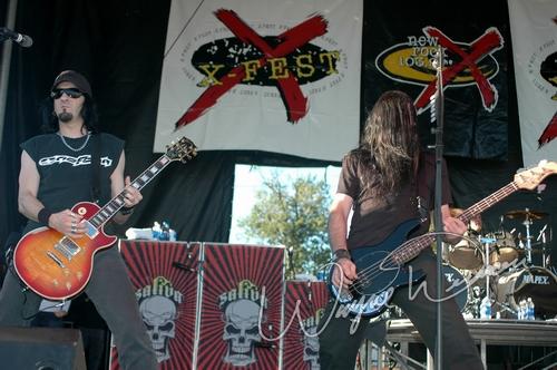 Saliva at X-Fest Dayton, OH on September 19, 2004 &mdash; concert photo by Wayne Dennon