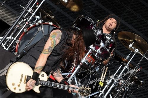 Saliva at Catch the Fever festival grounds Pryor, OK on May 29, 2010 &mdash; concert photo by Wayne Dennon