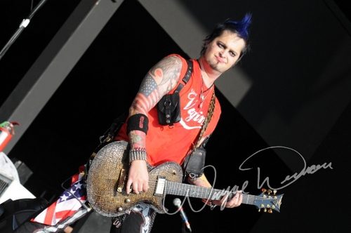 Saliva at Catch the Fever festival grounds Pryor, OK on May 29, 2010 &mdash; concert photo by Wayne Dennon