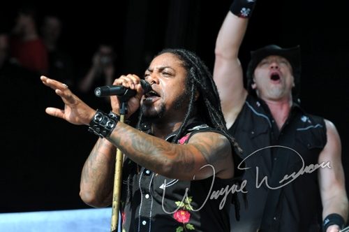 Sevendust at Catch the Fever festival grounds Pryor, OK on May 30, 2010 &mdash; concert photo by Wayne Dennon