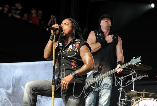 Sevendust at Catch the Fever festival grounds Pryor, OK on May 30, 2010 &mdash; concert photo by Wayne Dennon