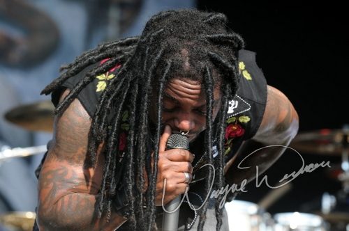 Sevendust at Catch the Fever festival grounds Pryor, OK on May 30, 2010 &mdash; concert photo by Wayne Dennon